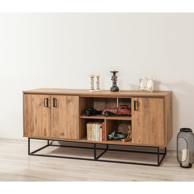 Sideboard mit 3 türen, Quantum 200 Kiefer