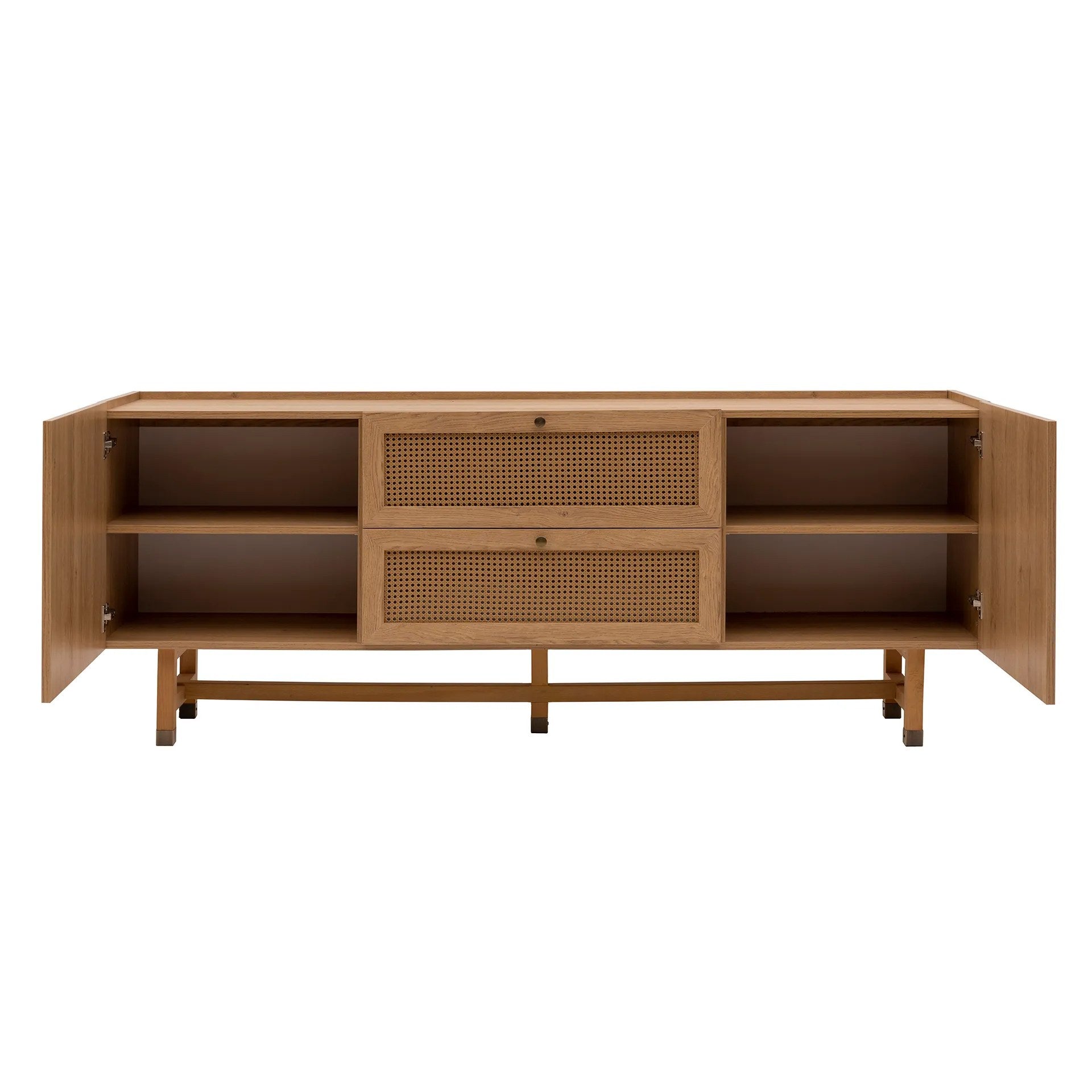 Sideboard mit 2 schubladen und 2 türen, Madison Eiche (5)