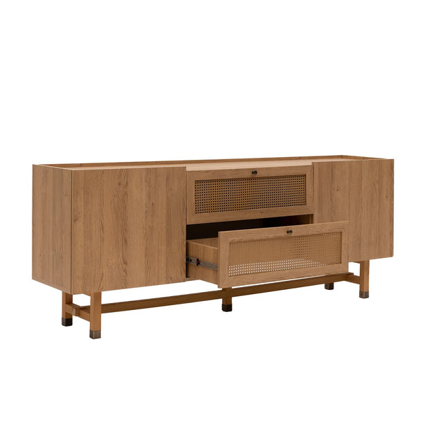 Sideboard mit 2 schubladen und 2 türen, Madison Eiche (7)