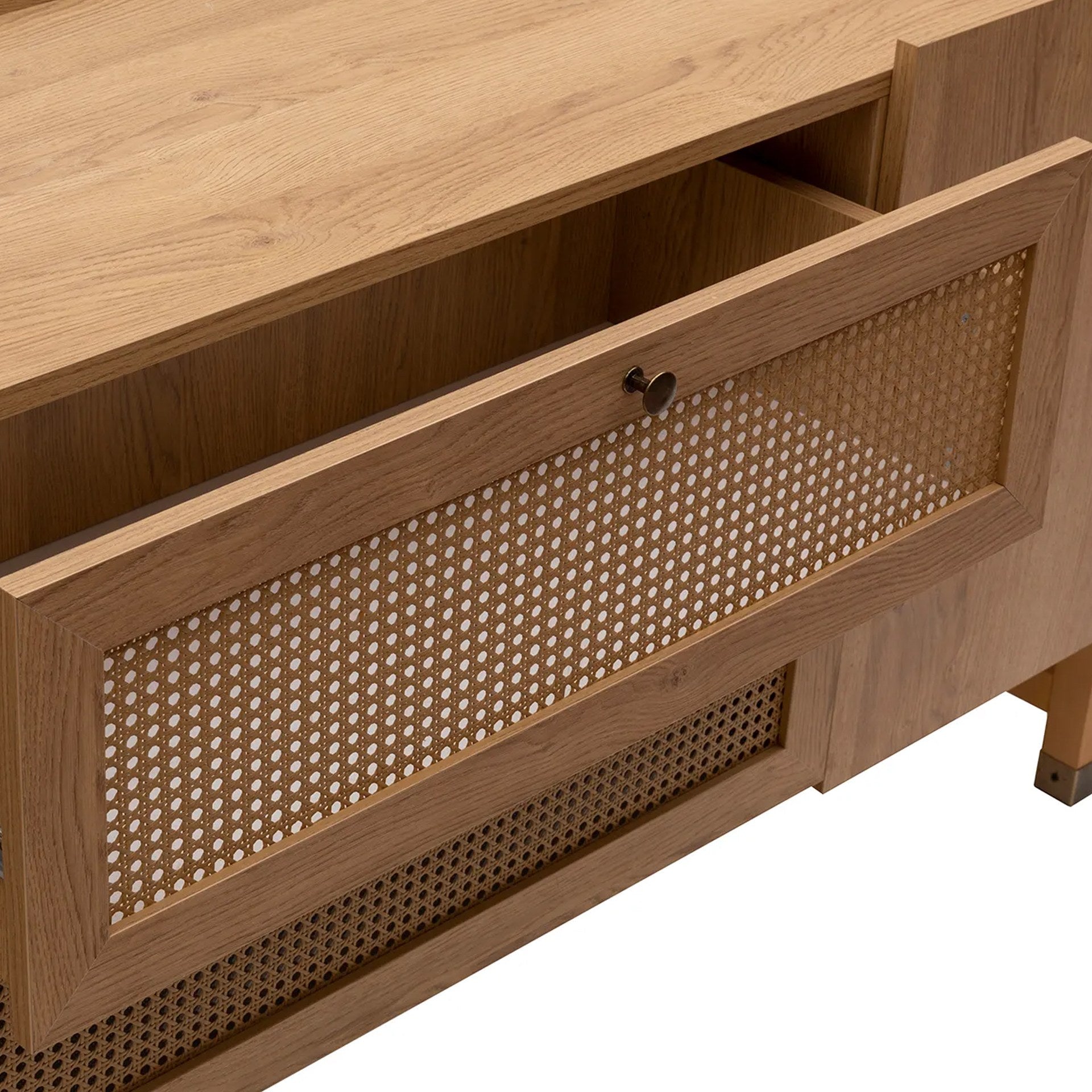 Sideboard mit 2 schubladen und 2 türen, Madison Eiche (8)