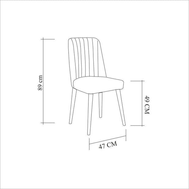 Esszimmer-Set Vina 1070 Grün, 4-teilig (12)