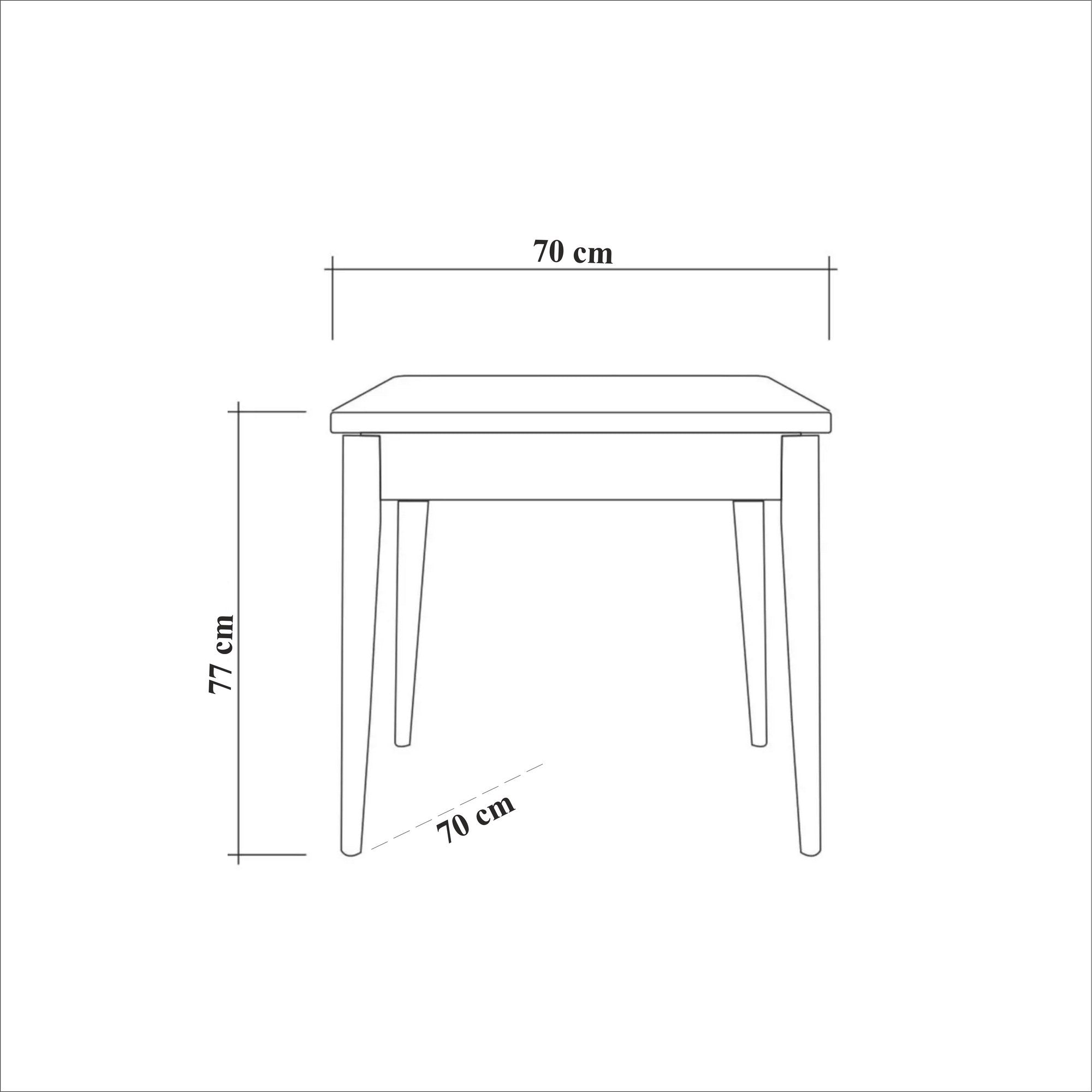 Esszimmer-Set Oliver W2 Schwarz, 3-teilig (8)