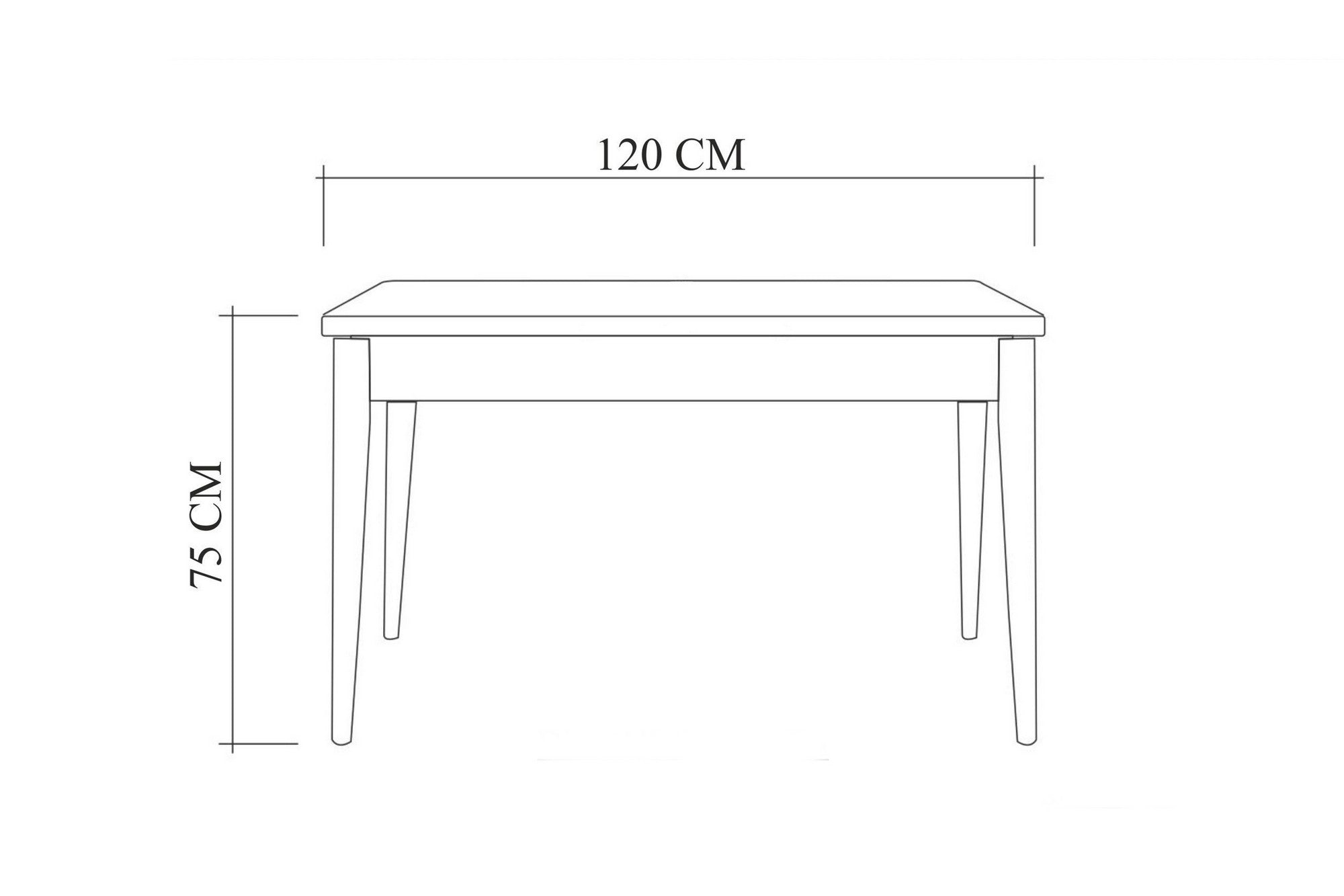 Esszimmer-Set Oliver 28-Ex Weiß, 4-teilig (13)