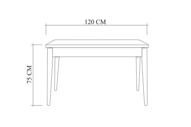 Esszimmer-Set Oliver 28-Ex Weiß, 4-teilig (13)