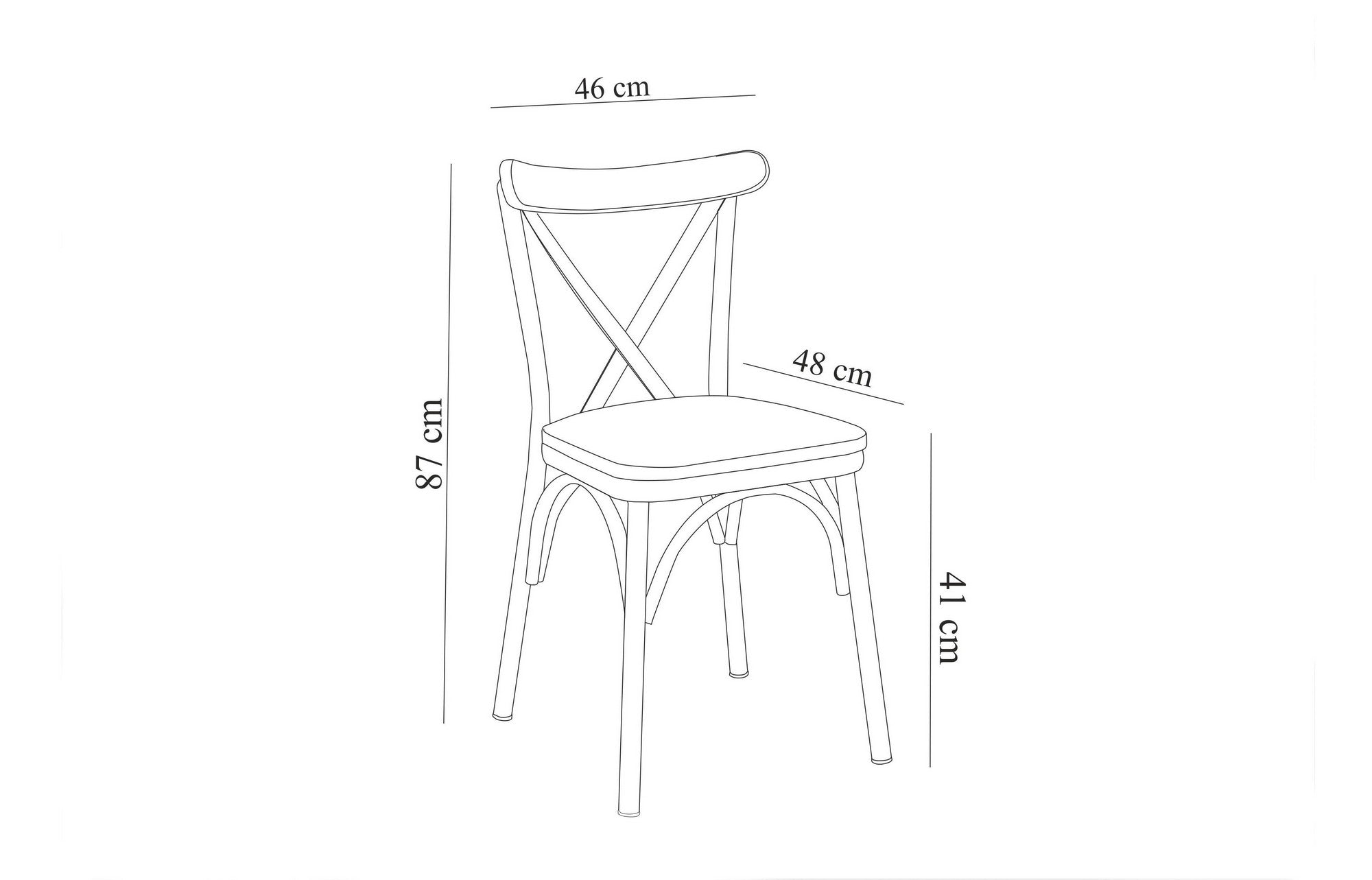 Esszimmer-Set Oliver 28-Ex Weiß, 4-teilig (16)