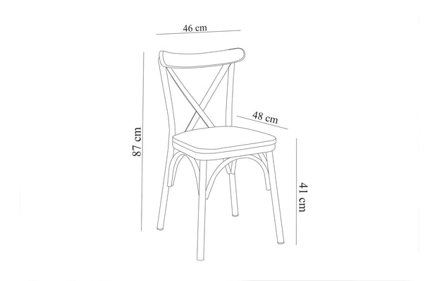 Esszimmer-Set Oliver 28-Ex Weiß, 4-teilig (16)