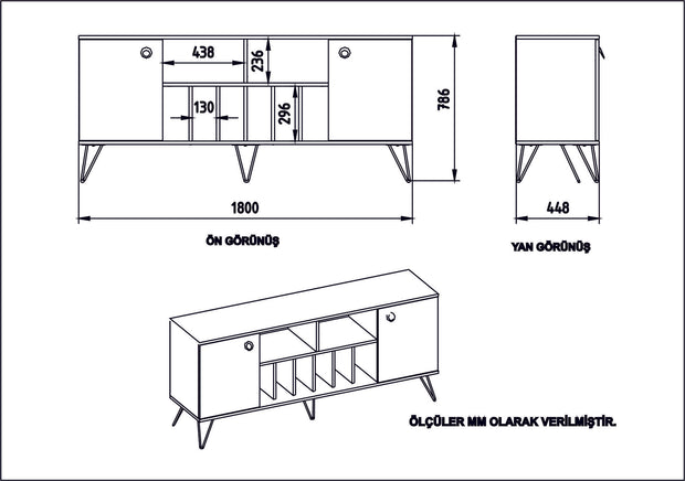 Sideboard mit 2 türen, Lorenz Ayna Nussbaum (5)