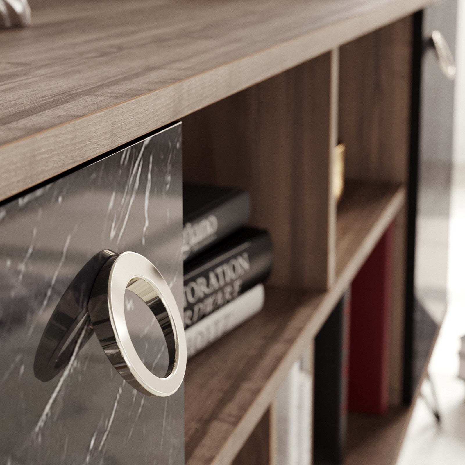 Sideboard mit 2 türen, Lorenz Nussbaum (2)