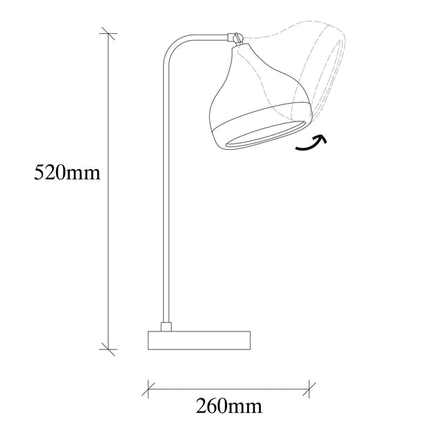 Tischlampe Yildo 6897 Weiß (2)