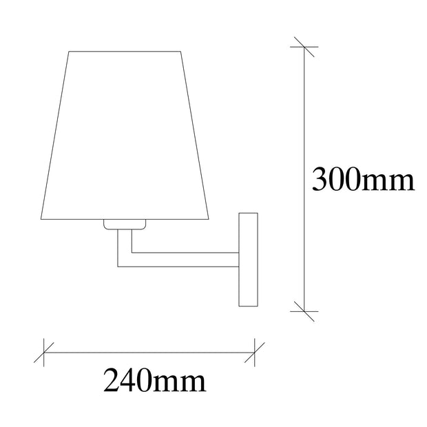 Wandleuchte Profil 4654 Schwarz (2)