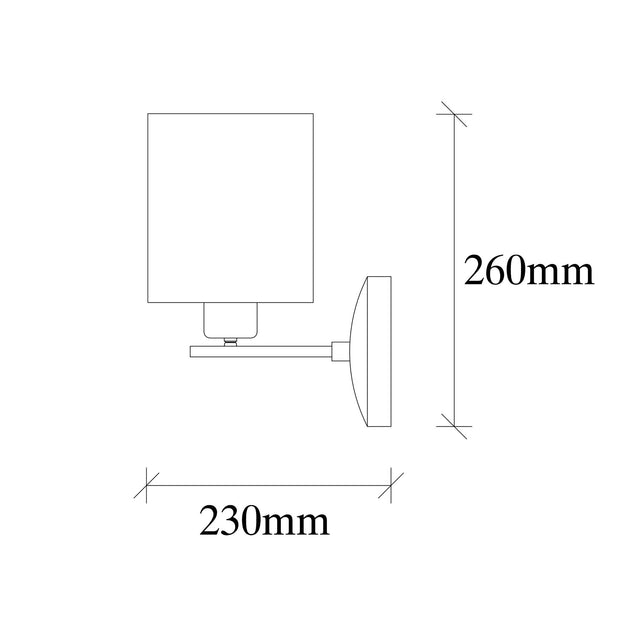 Wandleuchte Profil 4685 Schwarz (2)