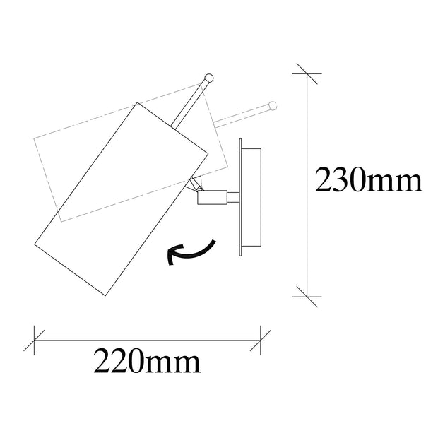 Wandleuchte Kem 6381 Schwarz (2)