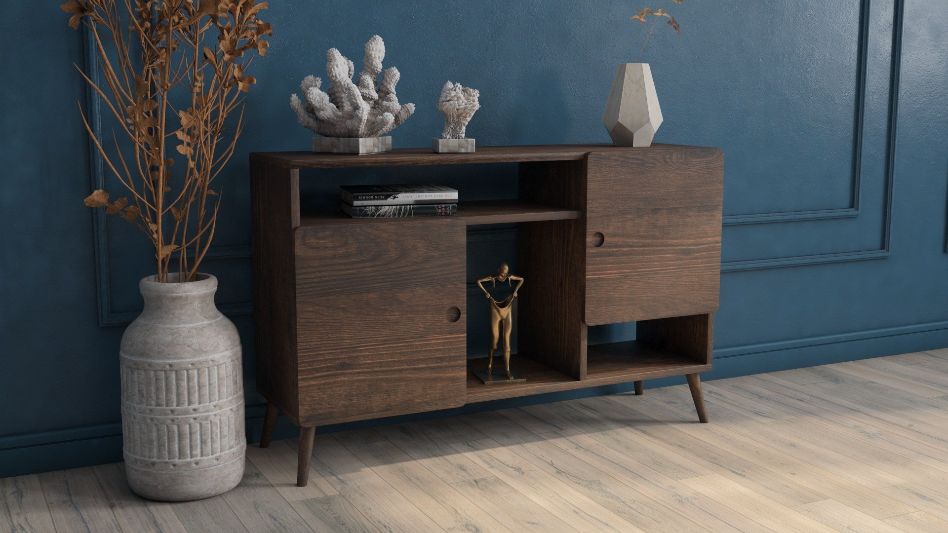 Sideboard mit 2 türen, Kulp Nussbaum (2)