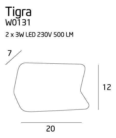 Wandleuchte Tigra W0131 Weiß (2)