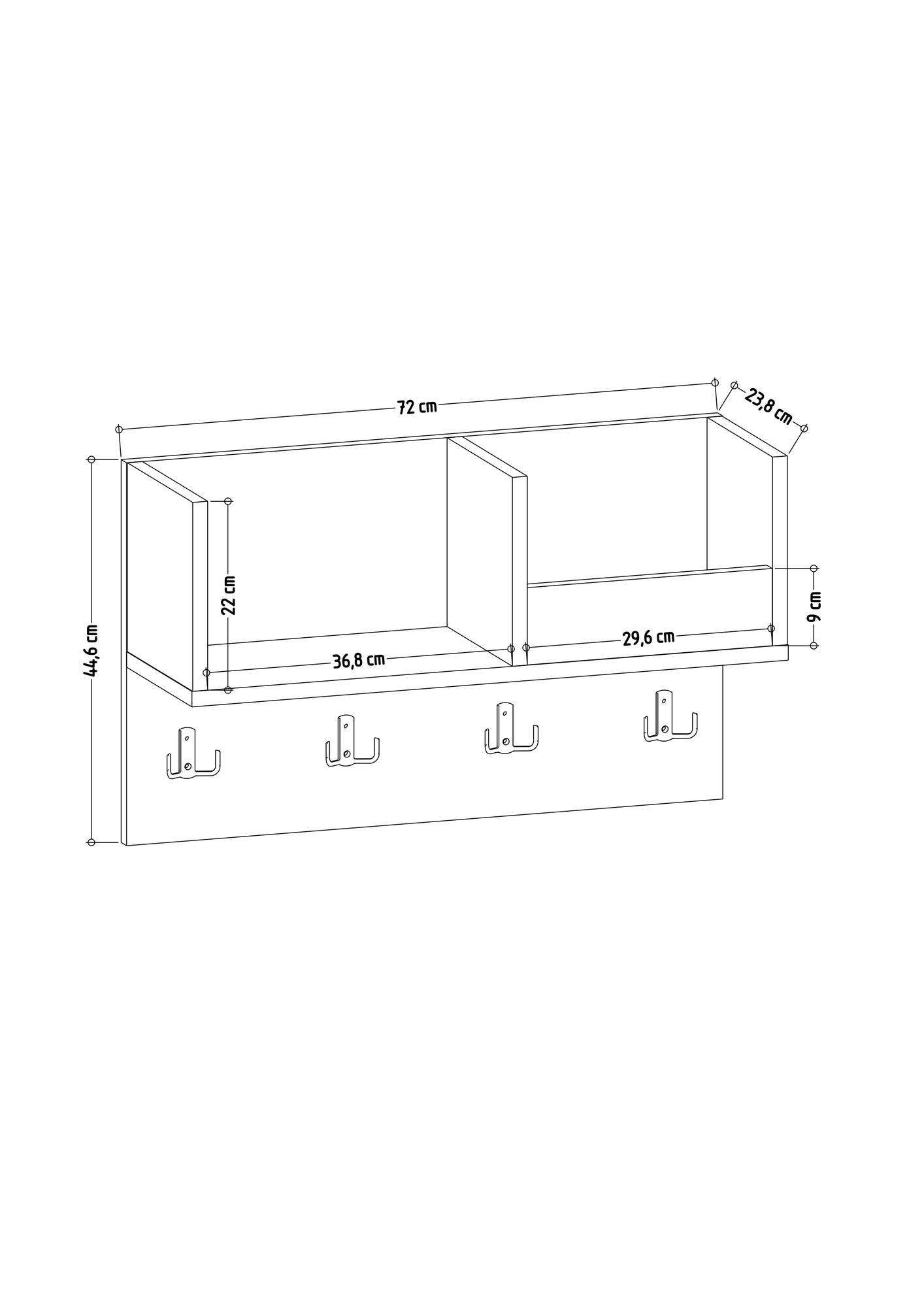 Wandgarderobe Sameul Weiß (3)