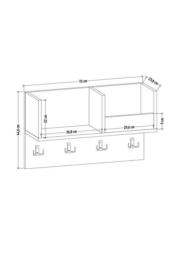 Wandgarderobe Sameul Weiß (3)