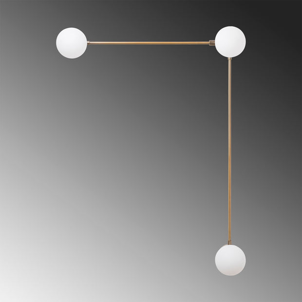 Wandleuchte Domino 11049 Messing (2)