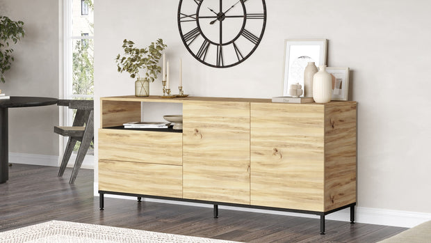 Sideboard mit 4 türen, Livia 32 Eiche (2)