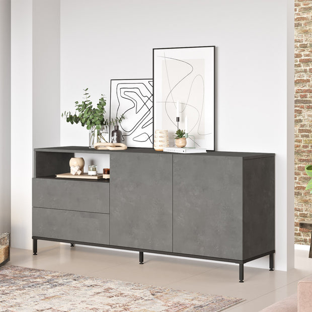 Sideboard mit 4 türen, Livia 32 Grau (1)