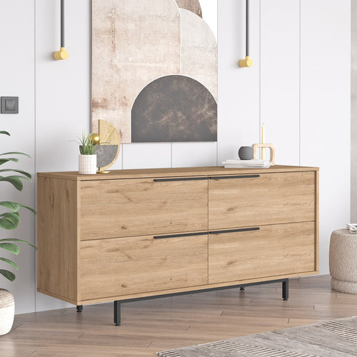 Sideboard mit 4 türen, Oris 3-S Nussbaum