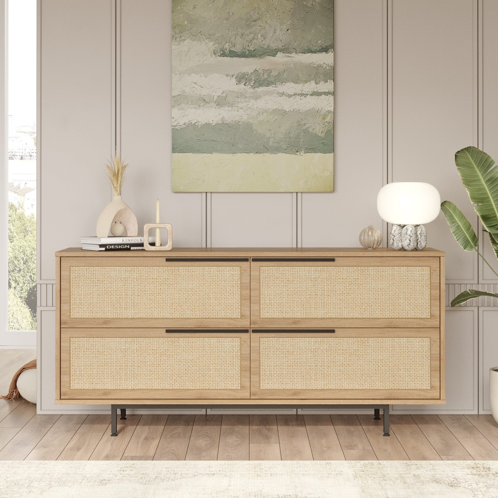 Sideboard mit 4 türen, Oris 3-Su Nussbaum (1)