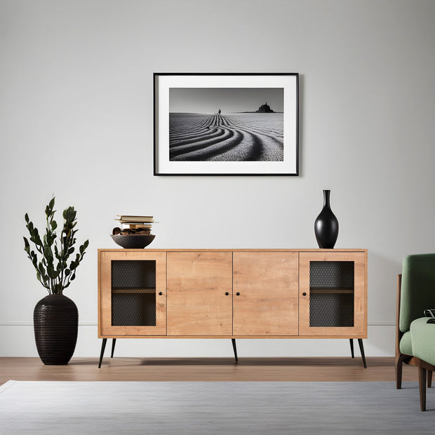 Sideboard mit 4 türen, Levander Eiche