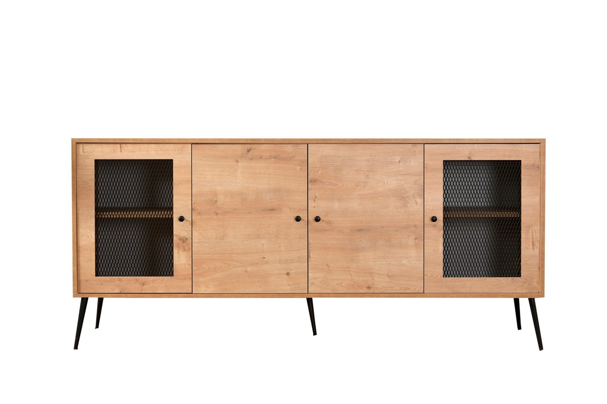 Sideboard mit 4 türen, Levander Eiche (1)