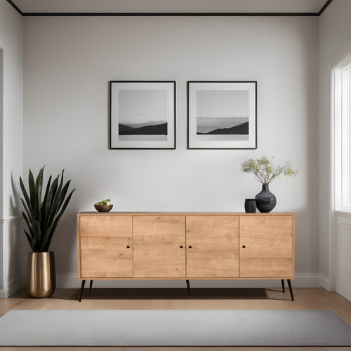 Sideboard mit 4 türen, Violet Eiche