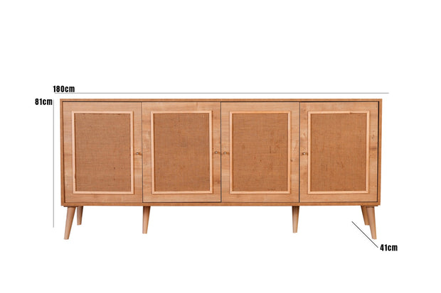 Sideboard mit 4 türen, Jut Eiche (4)