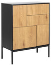 Sideboard mit 2 schubladen und 3 türen Seaford Schwarz