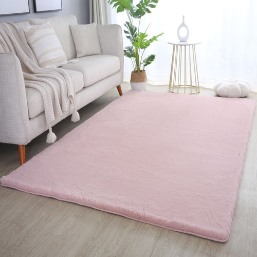 Teppich Pouffy 5100 Rectangle Rosa (1)