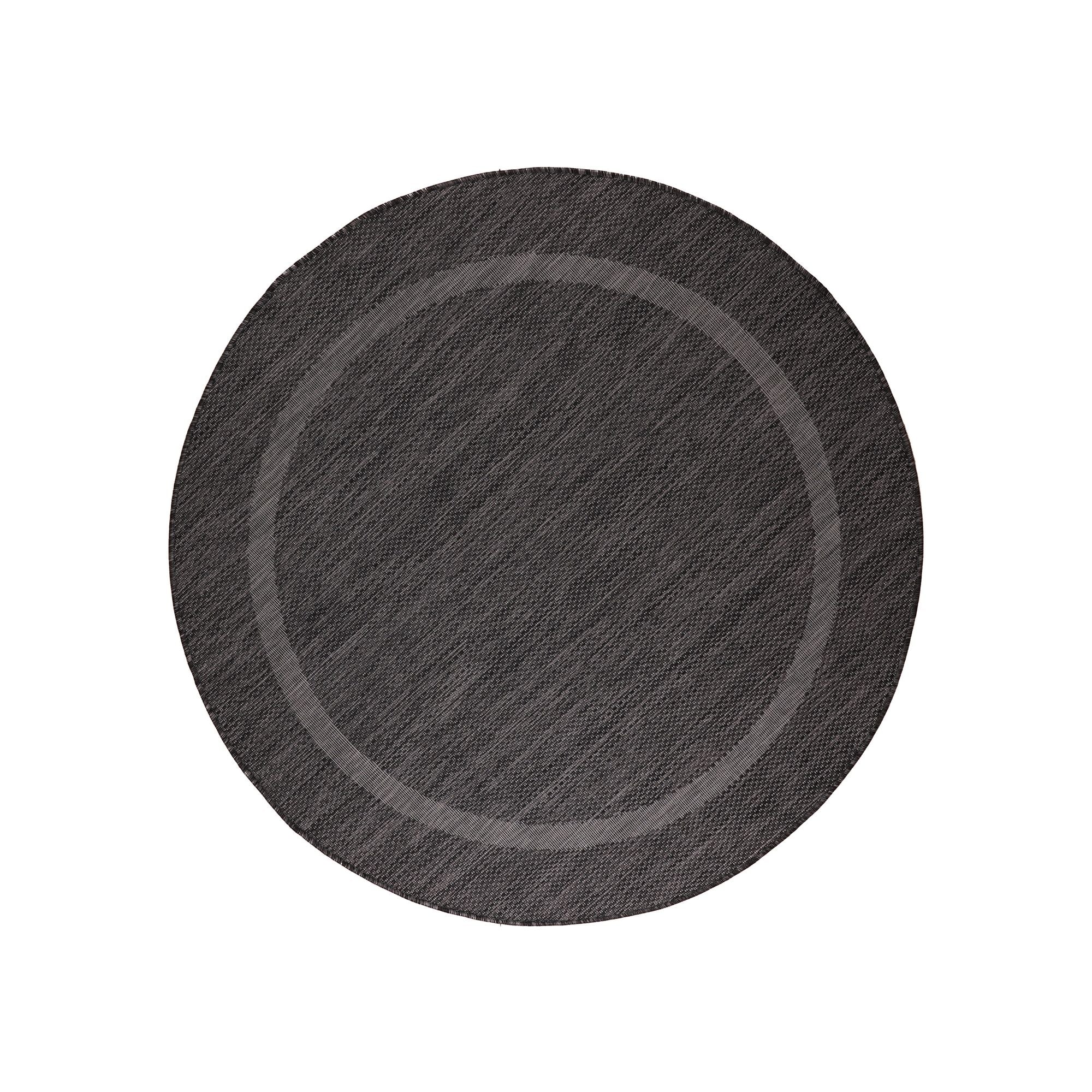 Outdoor Teppich Relax 4311 Round Schwarz