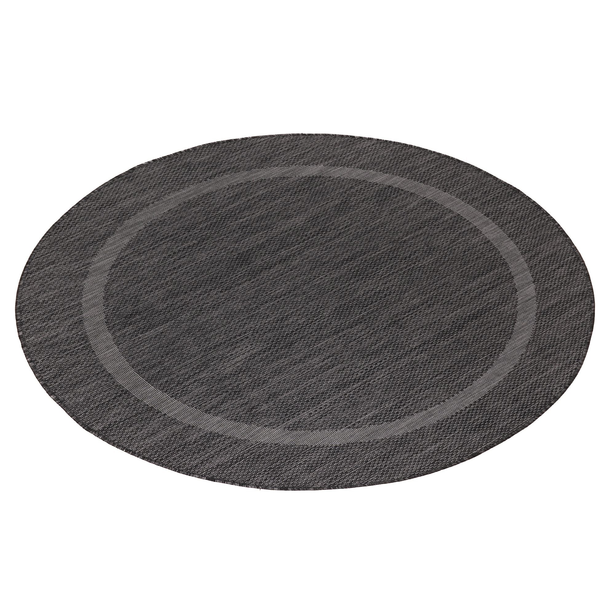 Outdoor Teppich Relax 4311 Round Schwarz (2)