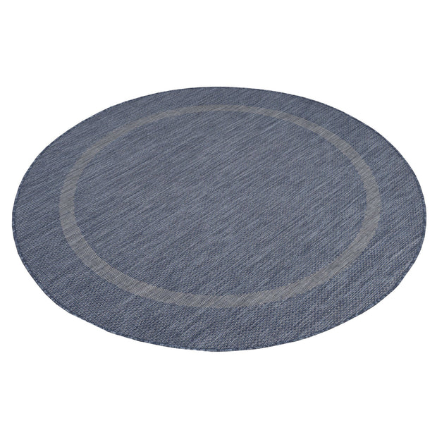 Outdoor Teppich Relax 4311 Round Blau (2)