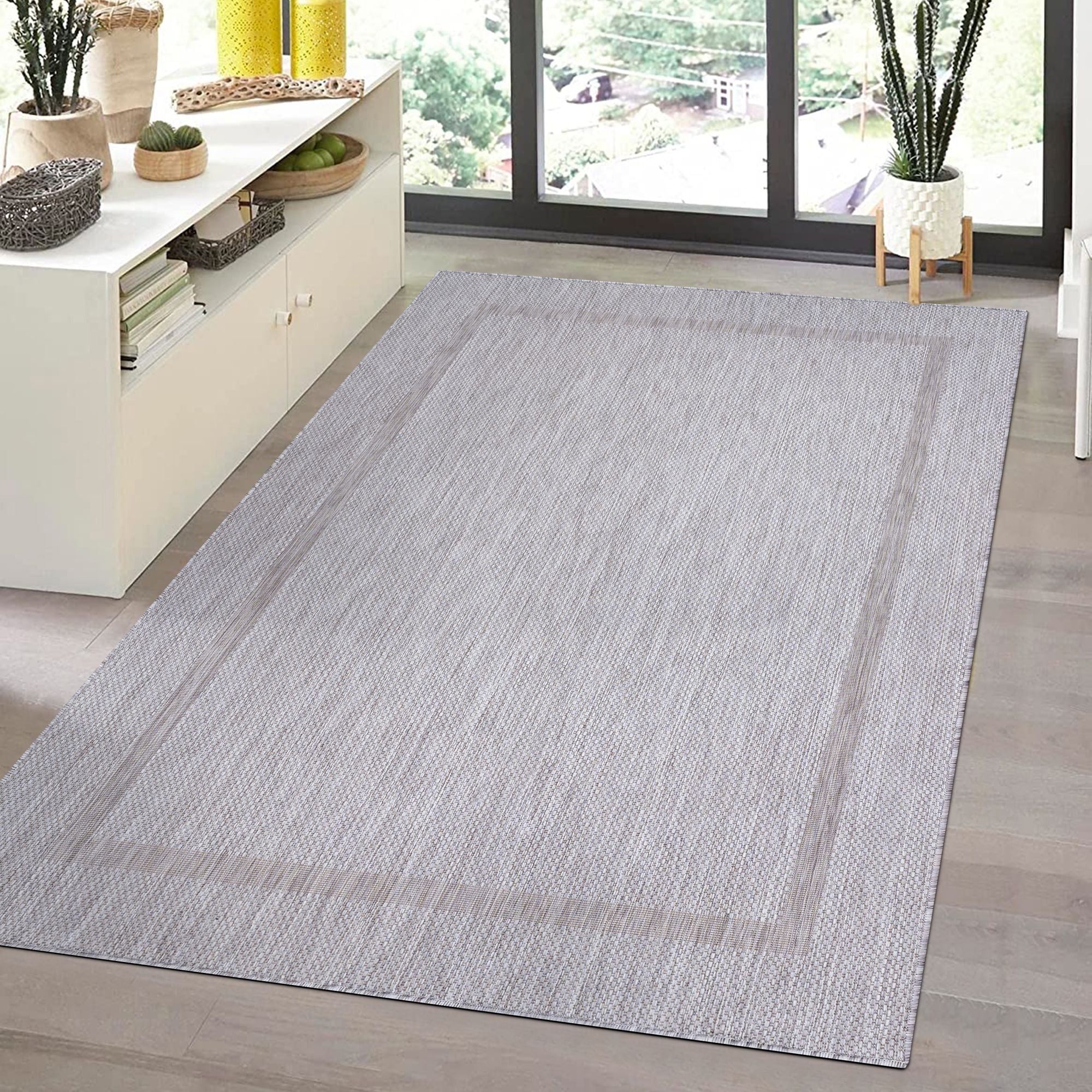 Outdoor Teppich Relax 4311 Rectangle Silber (1)