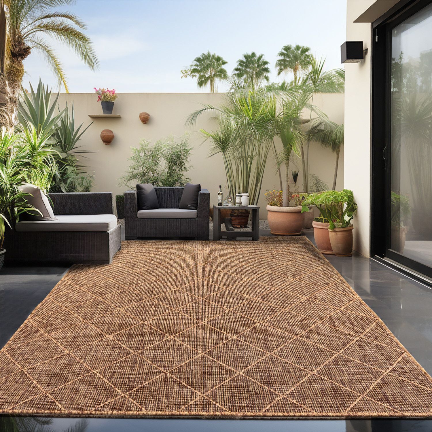 Outdoor Teppich Zagora 4512 Rectangle Kupfer (1)