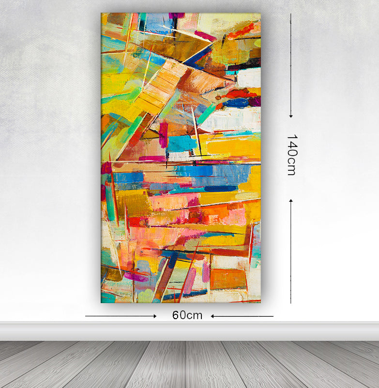 Leinwandbild Abstract 98 Mehrfarben, 60 x 140 cm