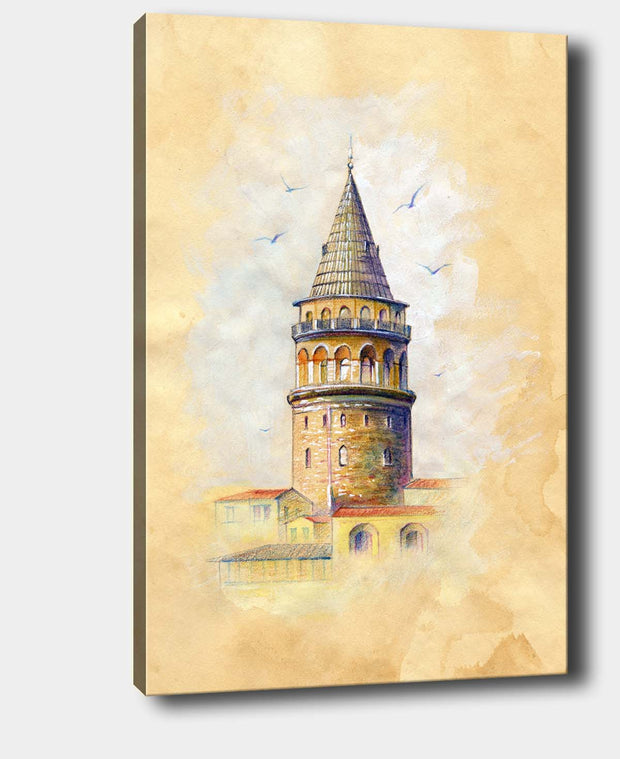 Leinwandbild Galata Tower II Mehrfarben, & OYOTR-DEV1009157374 & OYOTR-DEV1009157374