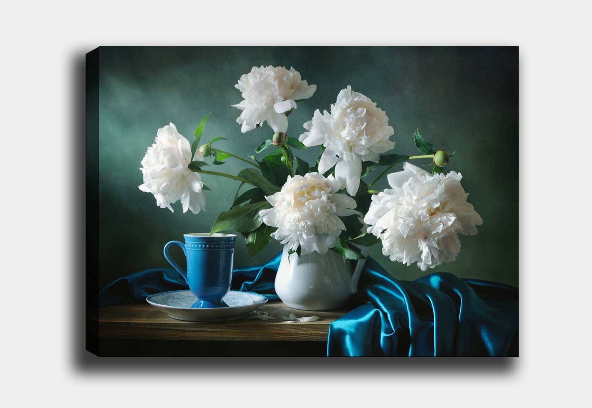 Leinwandbild White Peonies Mehrfarben, & OYOTR-DEV104187767 & OYOTR-DEV104187767