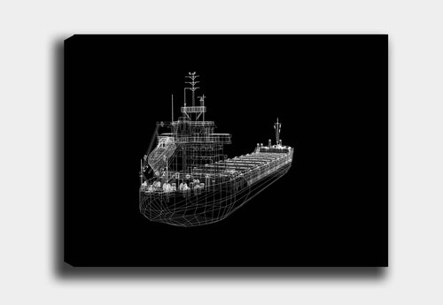 Leinwandbild Steamship Sketch Mehrfarben, & OYOTR-DEV211999801 & OYOTR-DEV211999801