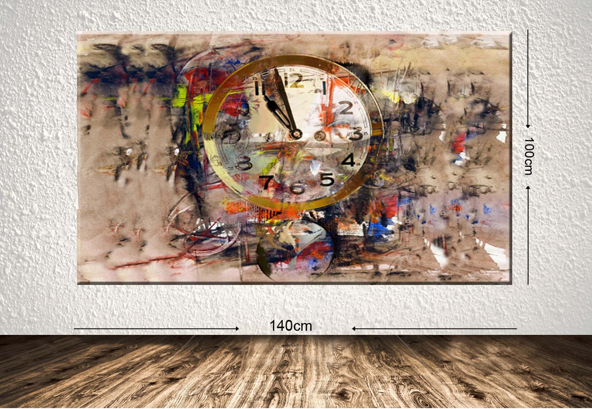 Leinwandbild Abstract 115 Mehrfarben, 100 x 140 cm