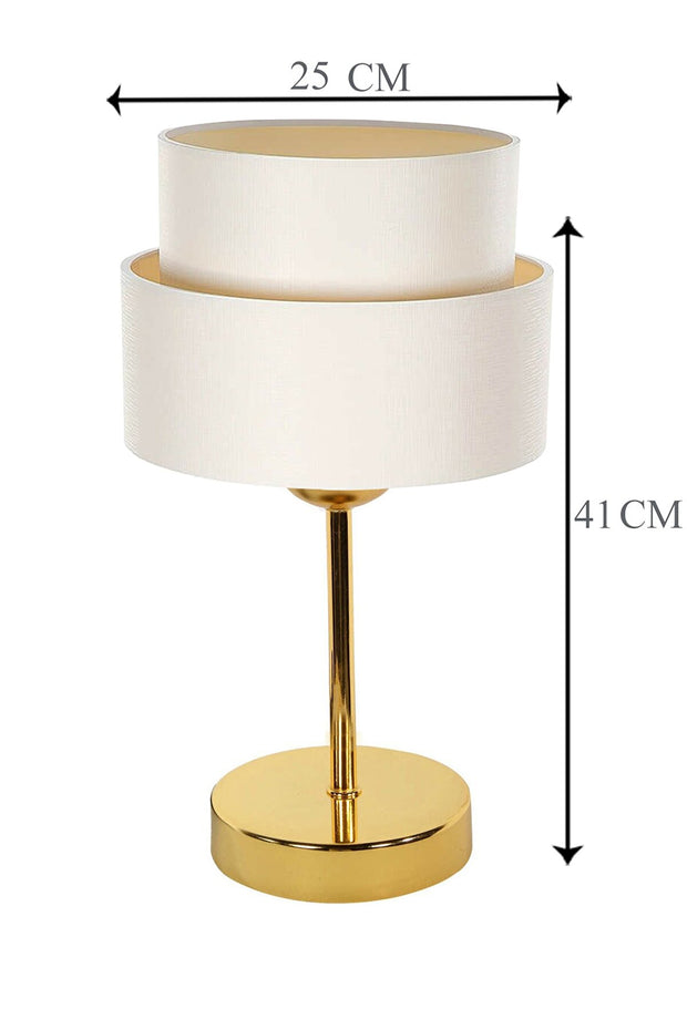 Tischlampe Deko Creme (2)