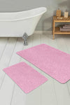 Badematten rutschfest Set 2-teilig Nuray BPS300 Rectangle Rosa, 100 x 60 cm / 60 x 50 cm