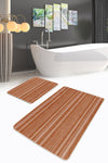 Badematten rutschfest Set 2-teilig Yaman BPS364 Rectangle Mehrfarben, 100 x 60 cm / 60 x 50 cm