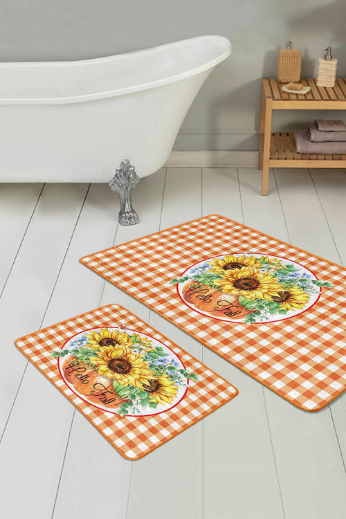 Badematten rutschfest Set 2-teilig Melisa BPS384 Rectangle Mehrfarben, 100 x 60 cm / 60 x 50 cm