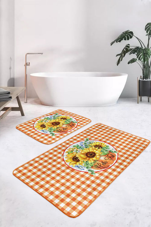 Badematten rutschfest Set 2-teilig Melisa BPS384 Rectangle Mehrfarben, 100 x 60 cm / 60 x 50 cm (1)