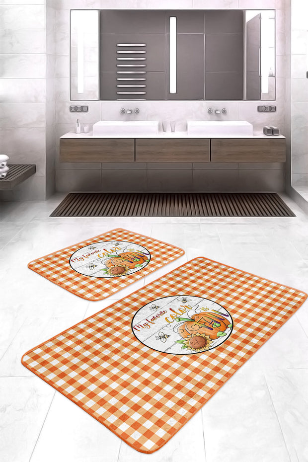 Badematten rutschfest Set 2-teilig Emir BPS427 Rectangle Mehrfarben, 100 x 60 cm / 60 x 50 cm (2)