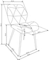 Esszimmerstuhl mit Samtstoff K453 Rost (1)