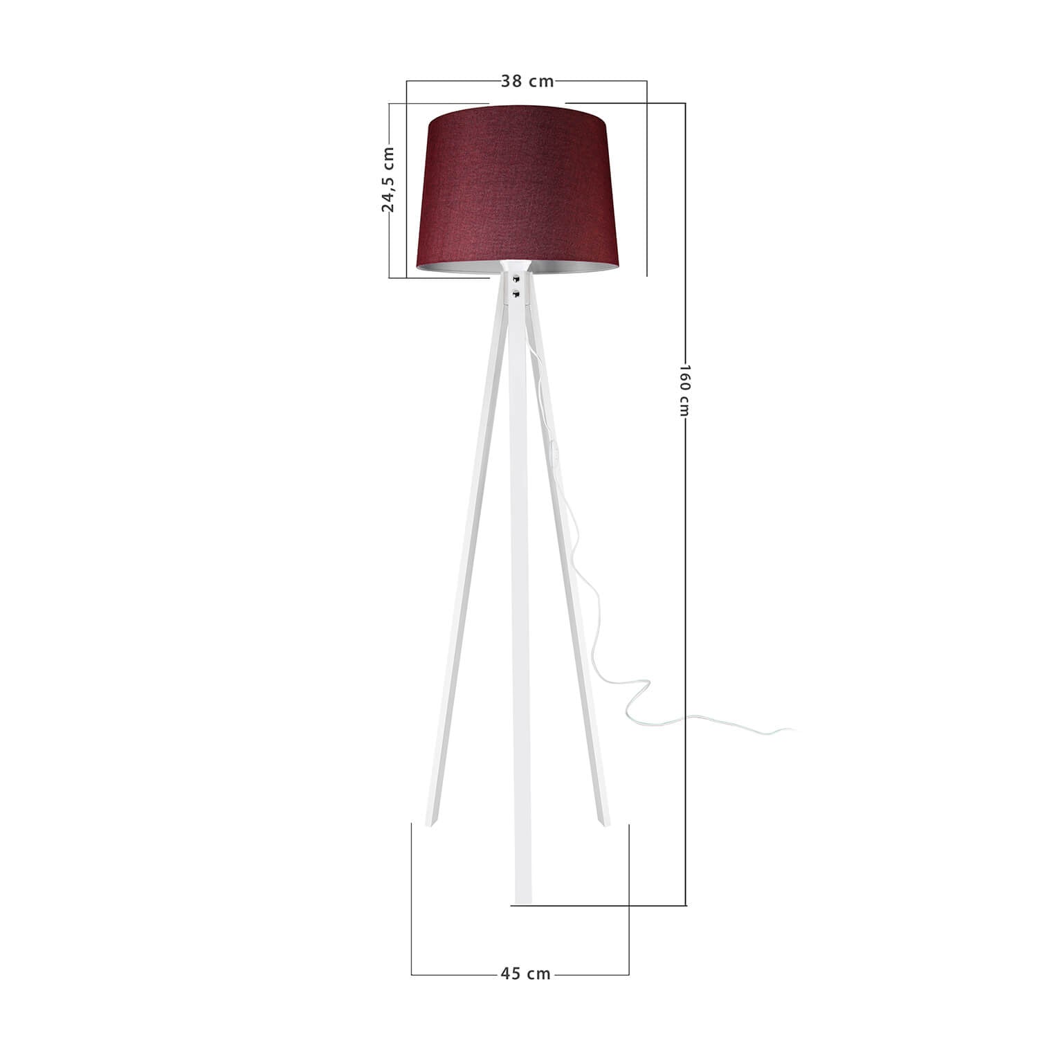 Stehlampe Marko Bordeaux (3)