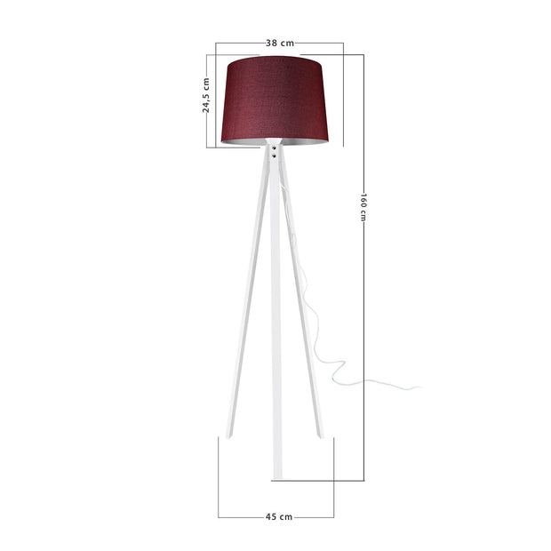 Stehlampe Marko Bordeaux (3)